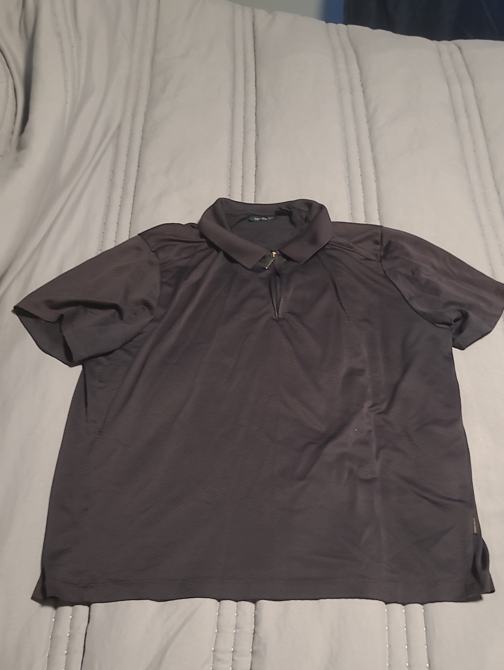 Perry Ellis Short Sleeve Polo in Dark Charcoal